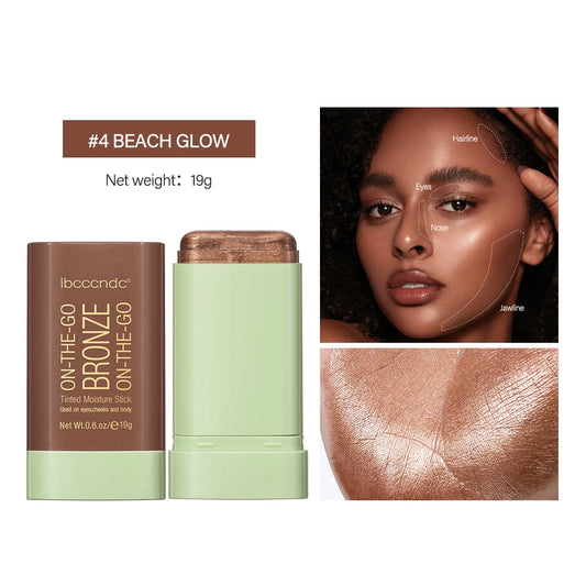 ibcccndc Bronze Blush Stick – Waterproof Cream Bronzer 4 Shades Cream Bronzer Stick Peaceful Pleasures Health and Wellness