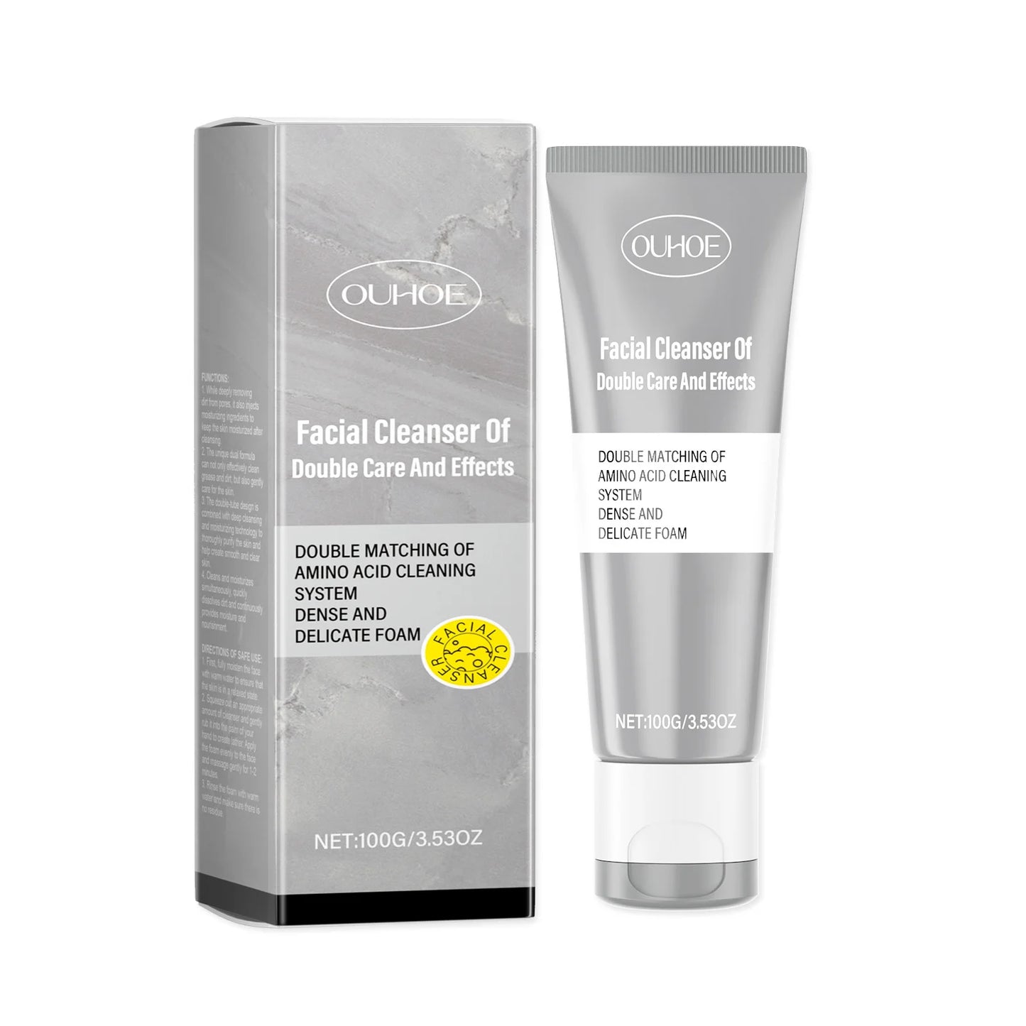 OUHOE 100g Double Cleansing Moisturizing Facial Cleanser