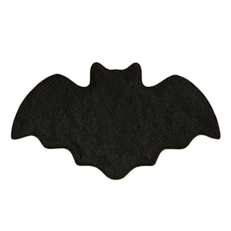 Halloween Bat Non-Slip Bath Mat – Spooky Witchy Floor Rug