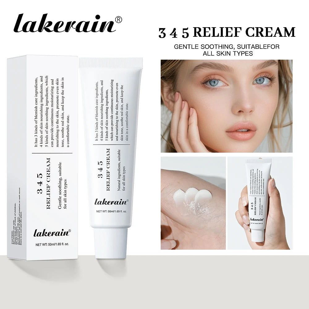 345 Relief Cream Address Blemishes Nourish Skin And Provide Moisturizing And Calming Lifting Beauty Moisturizer Korean Product Peaceful Pleasures Health and Wellness RELIEF CREAM