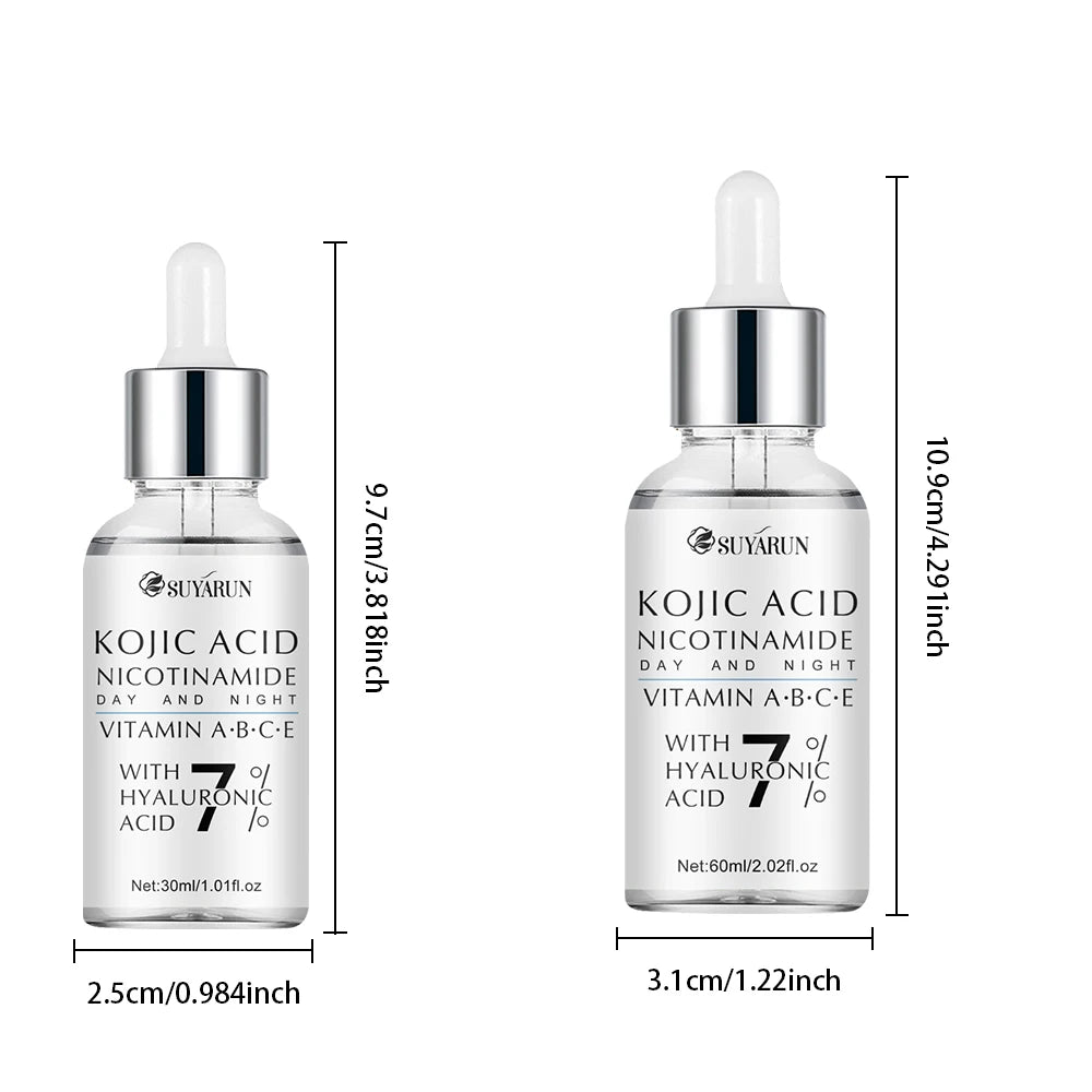 SUYARUN Kojic Acid & Niacinamide Brightening Serum - Hydrating Anti-Aging Face Treatment for Dark Spots, Even Skin Tone. Peaceful Pleasures Health and Wellness