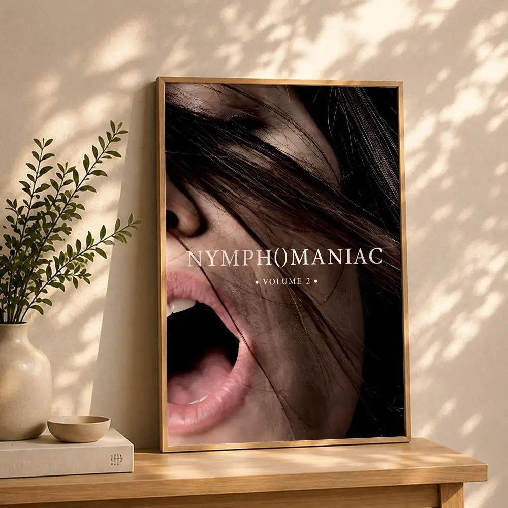 Movie-Nymphomaniac Poster HD Self Adhesive Waterproof Wall Art Ideal for Home Office Dorm Bedroom Great Gift Peaceful Pleasures Health and Wellness White4 40X50cmNoframe