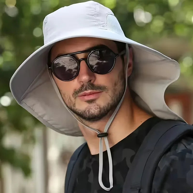 Waterproof Bucket Hat Wide Brim UV Sun Protection & Neck Cover