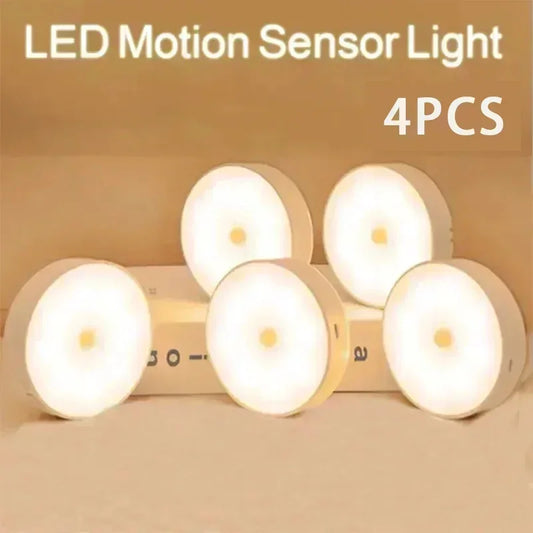 Rechargeable LED Motion Sensor Night Light | Wireless Cabinet Lamp Motion Sensor Night Light Peaceful Pleasures Health and Wellness