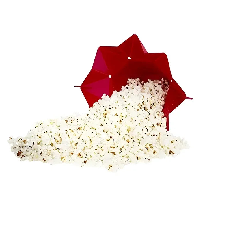 Foldable Silicone Microwave Popcorn Bowl Maker – Collapsible DIY Popcorn Bucket