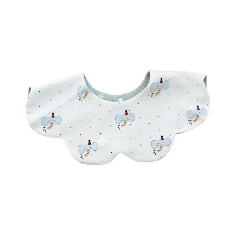 Reversible Cotton Baby Bib | Double-Sided Petal Drool Bib