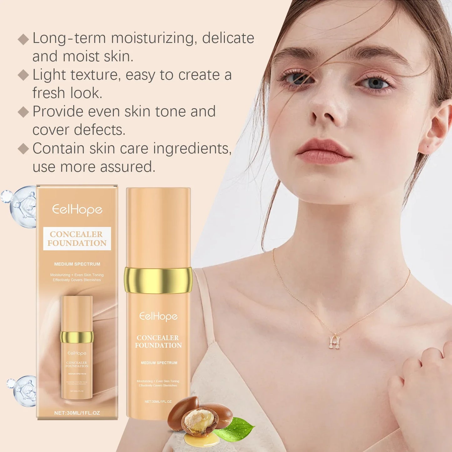 Color Changing Foundation – Hydrating, Longwear & Waterproof