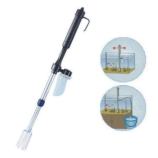 Aquarium Electric Cleaning Vacuum Water Filter Siphon Vacuum Cleaner Fish Tank Water Changer Gravel Cleaner Pump Water Filters Peaceful Pleasures Health and Wellness Black