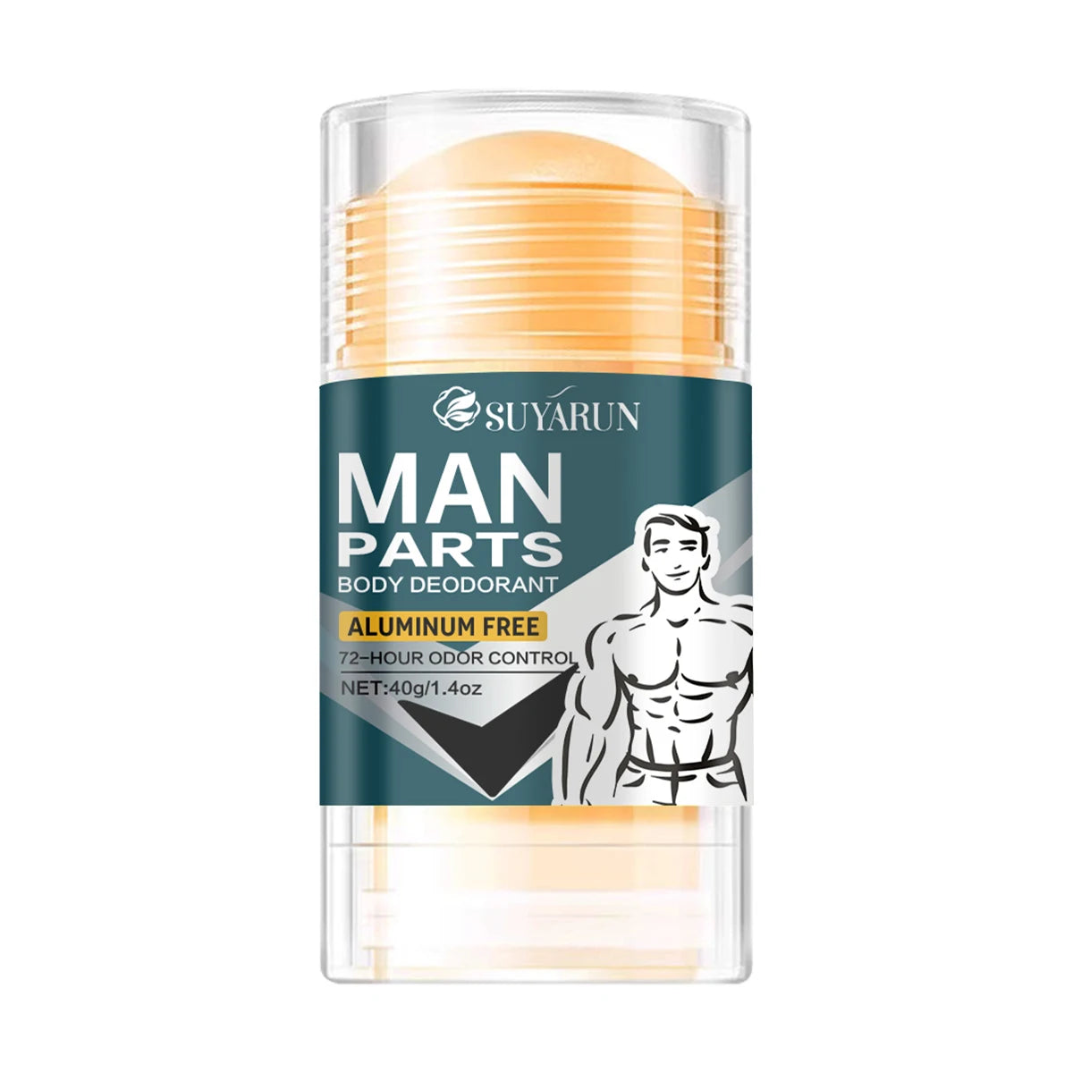 SUYARUN Natural Deodorant Stick for Men with Glycerin & Mint | Freshness & Odor Protection | Long-Lasting | Sale Now. Peaceful Pleasures Health and Wellness 40g