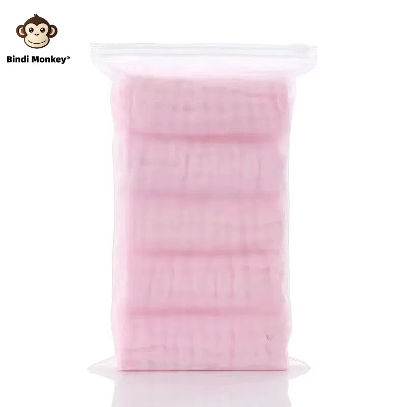 Muslin Baby Washcloths 6-Layer Cotton Burp Cloths 5 Pack