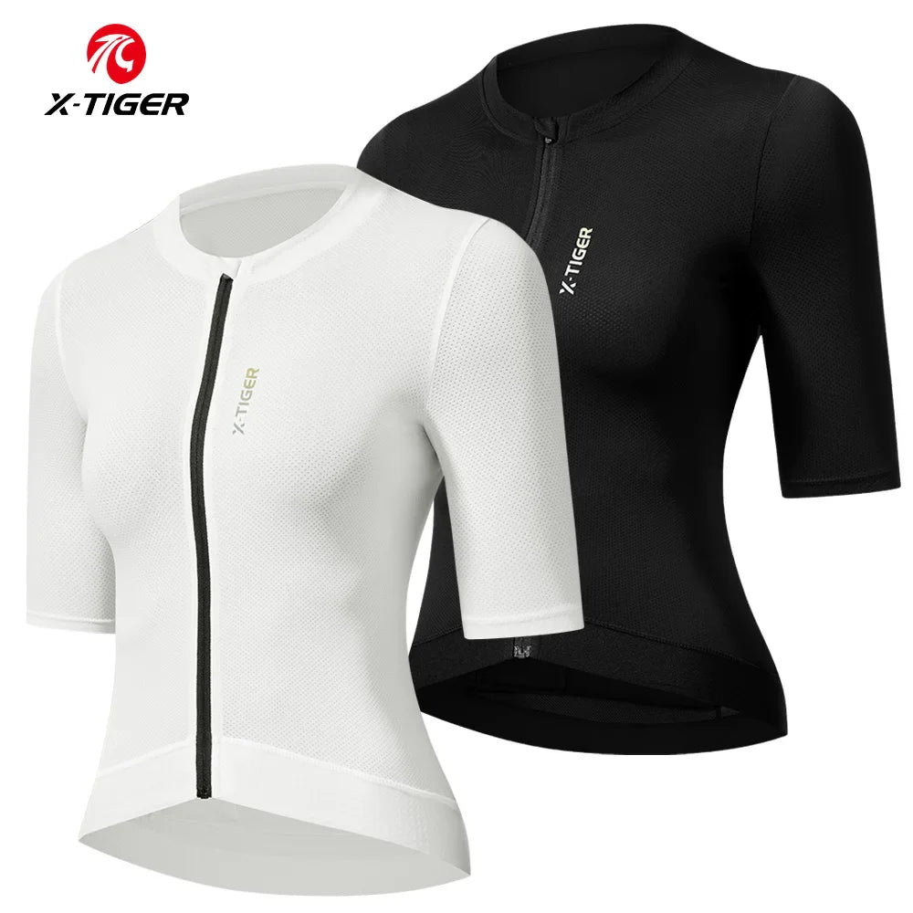 X-TIGER Women's Cycling Jersey UPF50+ Short Sleeve Bike Top