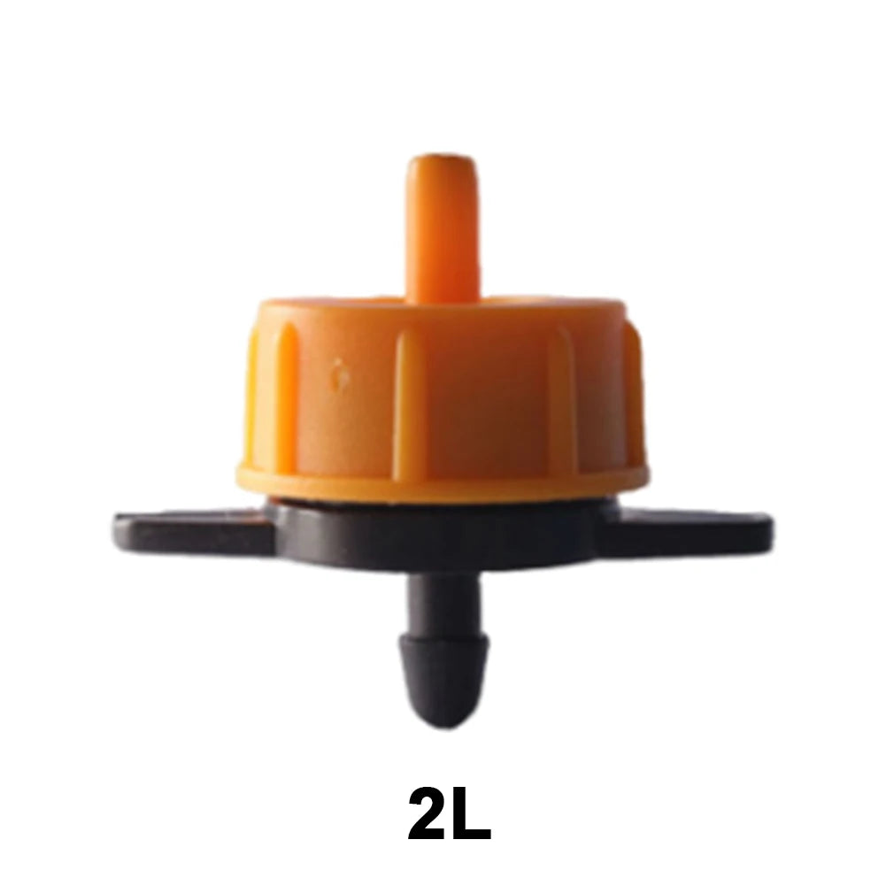 100pcs Pressure Compensating Drip Emitters 2L/4L/8L Peaceful Pleasures Health and Wellness