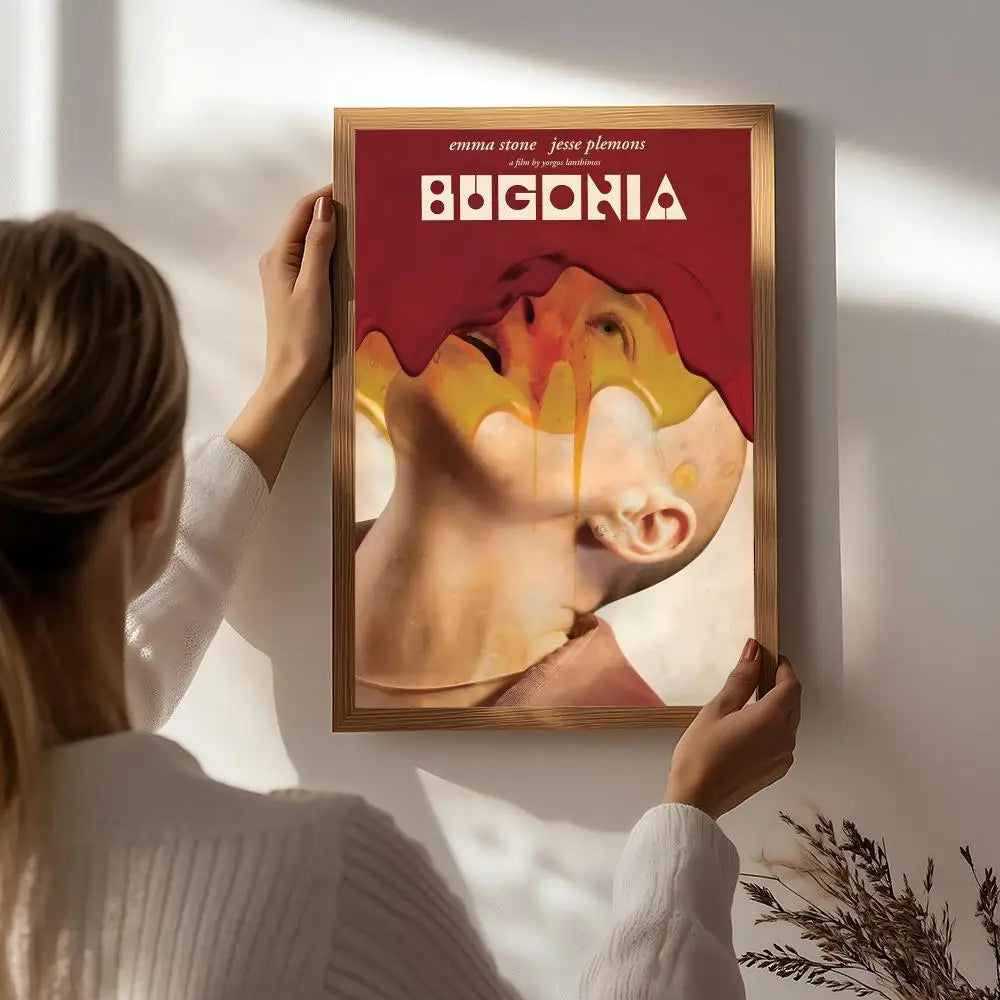 Character B-Bugonia Poster HD Self Adhesive Waterproof Wall Art Ideal for Home Office Dorm Bedroom Great Gift Peaceful Pleasures Health and Wellness White3 15X20cmNoframe