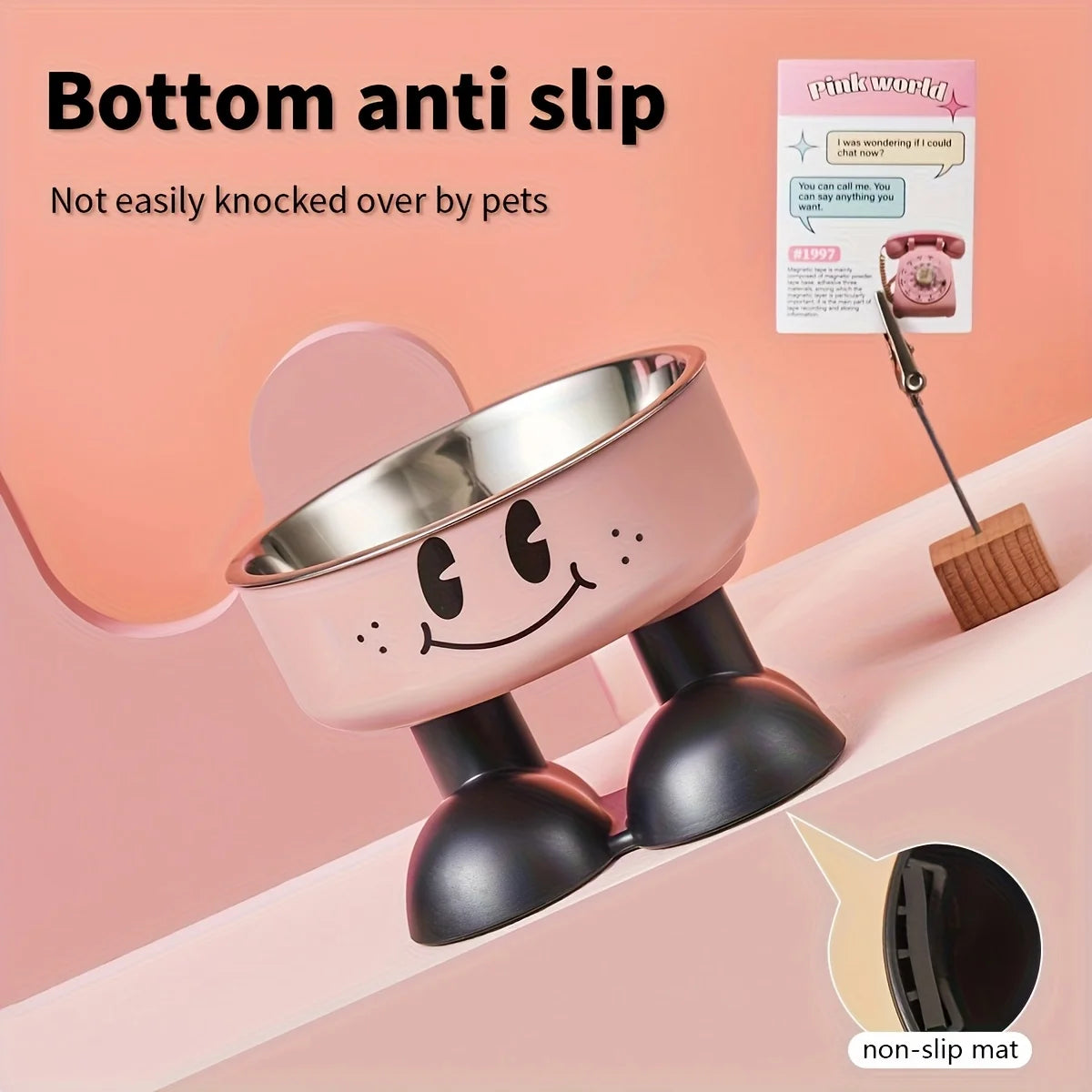 Elevated Dog Cat Bowl Stainless steel Food Water Bowls Raised No Spill Pet Feeder bowl for Puppy Small Medium Large Dogs Cats Peaceful Pleasures Health and Wellness