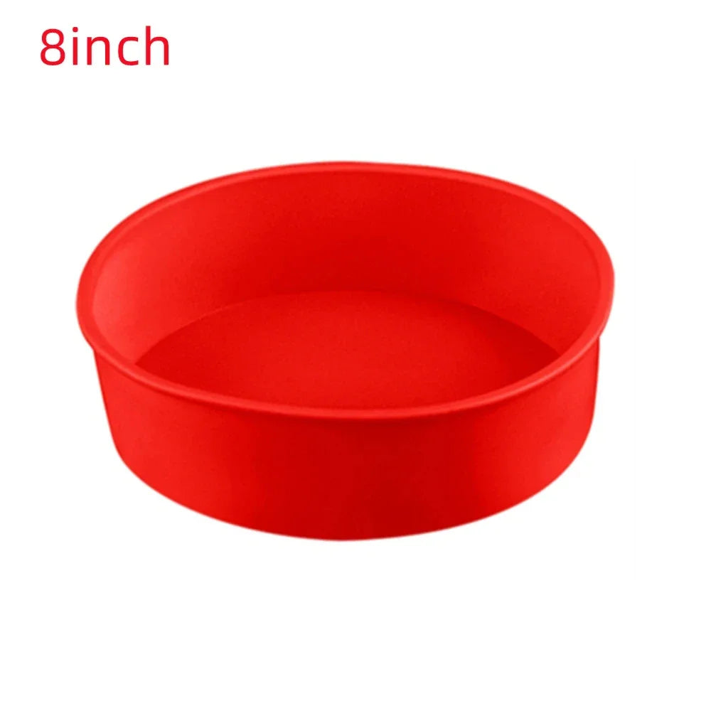 Silicone Round Cake Mold Pan | Nonstick Reusable Baking Tray