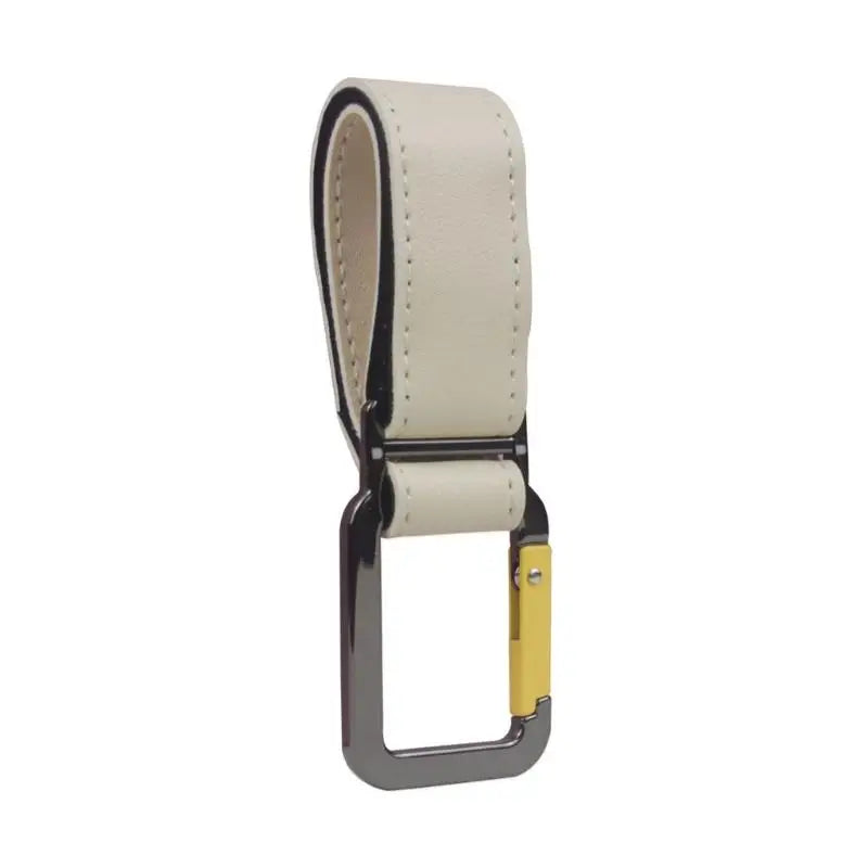Stroller Hook Zinc Alloy Clasp & Adjustable PU Strap | Bag Hanger