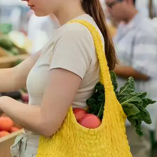 Foldable Stretch Shopping Bag | Large Capacity Reusable Tote Reusable Shopping Bag Peaceful Pleasures Health and Wellness