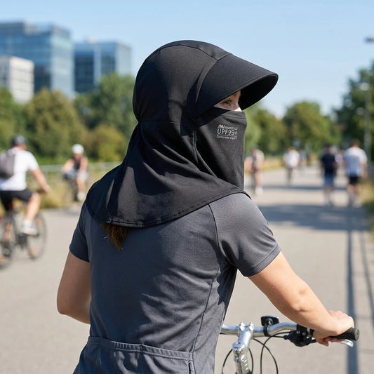 Ice Silk Sun-Protection Mask Full Face-Cover Cap UV-Protection Cycling Headwear Peaceful Pleasures Health and Wellness