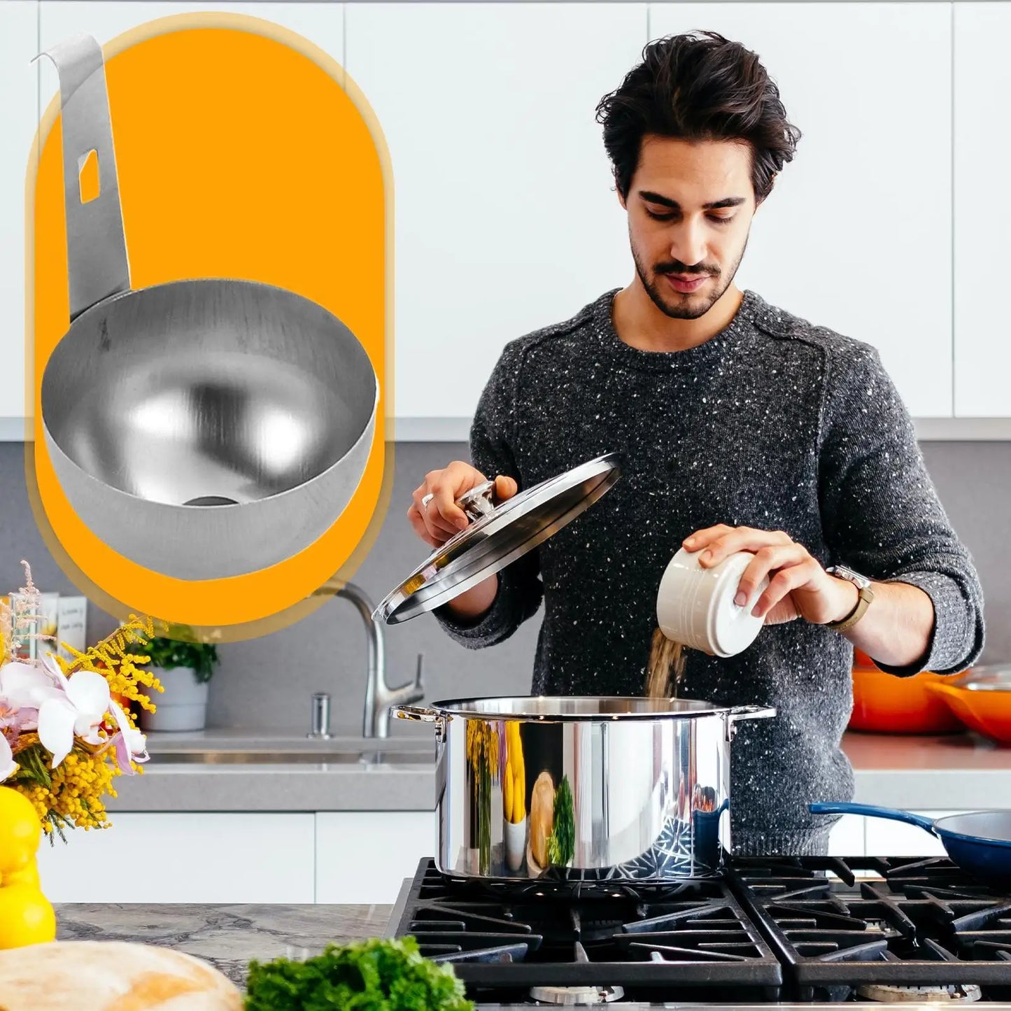 Stainless Steel Egg Poacher | Perfect Poached Egg Maker Tool