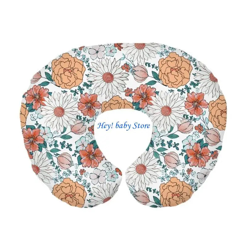 Baby Nursing Pillow Cover | Breathable Cotton, Detachable Sleeve