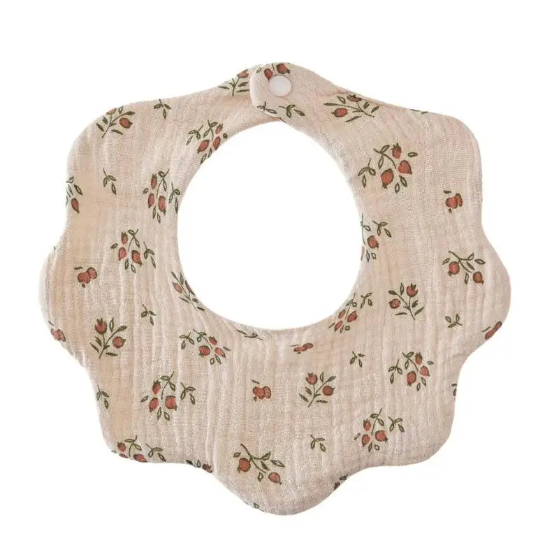 Cotton Bandana Baby Bib | Floral Teething & Drooling Bib