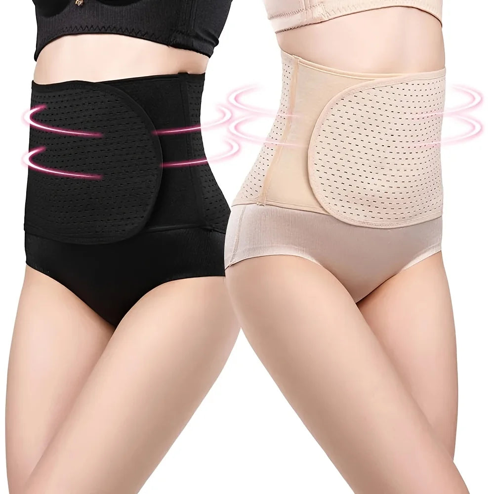 Adjustable Breathable Lumbar Support Belt - Black Polyester Abdominal Shaping Belt with Targeted Compression Pads for Lower Back Peaceful Pleasures Health and Wellness