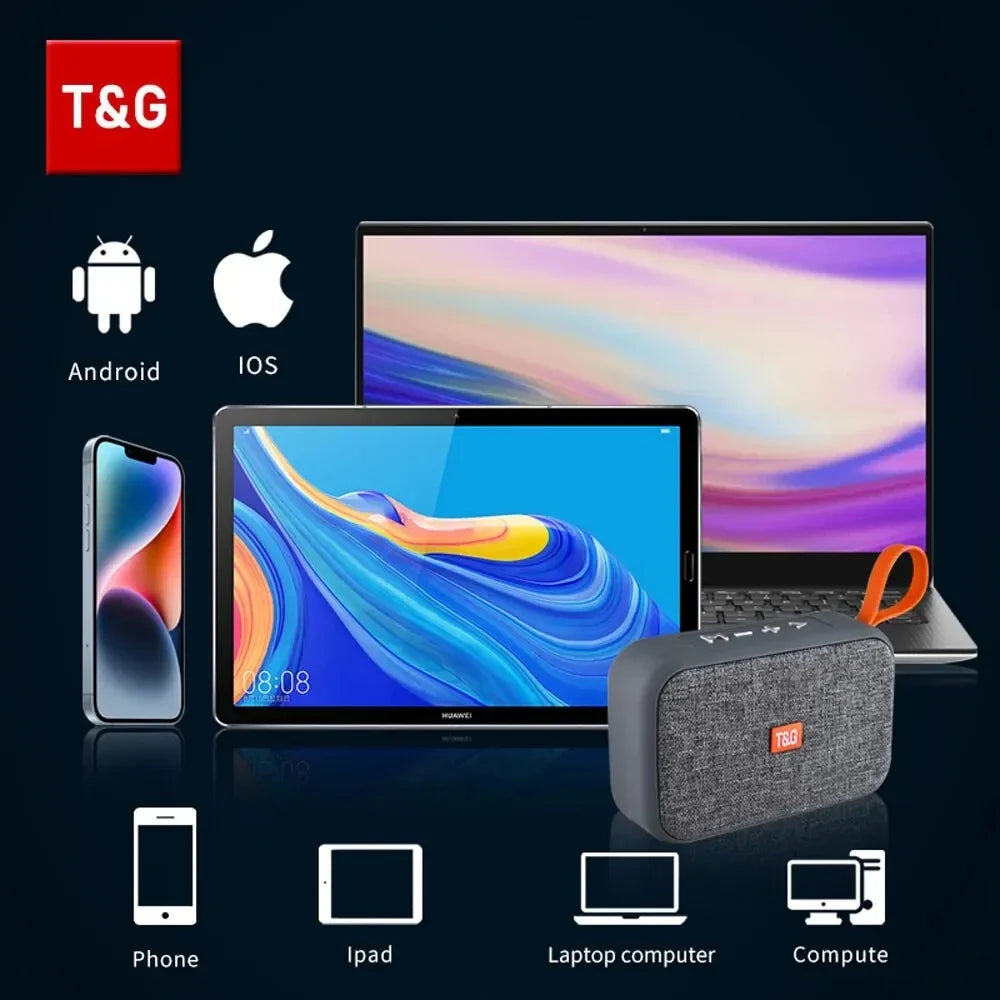 T&G TG506 Portable Waterproof Bluetooth 5.3 Speaker FM Radio