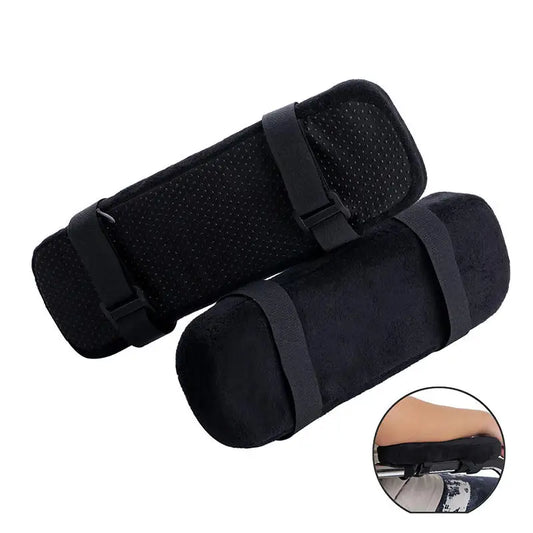 Memory Foam Armrest Pads Black Chair Cushion for Office Chair Gaming Ultra-Soft Elbow Support Pad Ergonomic Desk Accessories Peaceful Pleasures Health and Wellness