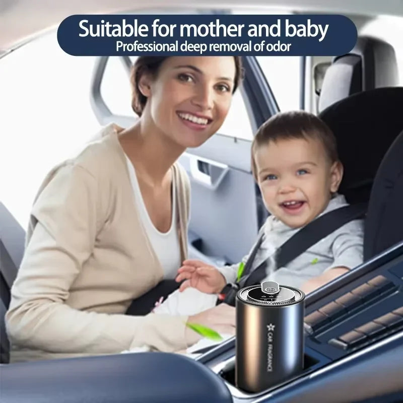 Car Aroma Diffuser Air Refresher LED Light Starry Projection Light Home Perfume Auto Air Purifier Aromatherapy Car Humidifier Peaceful Pleasures Health and Wellness