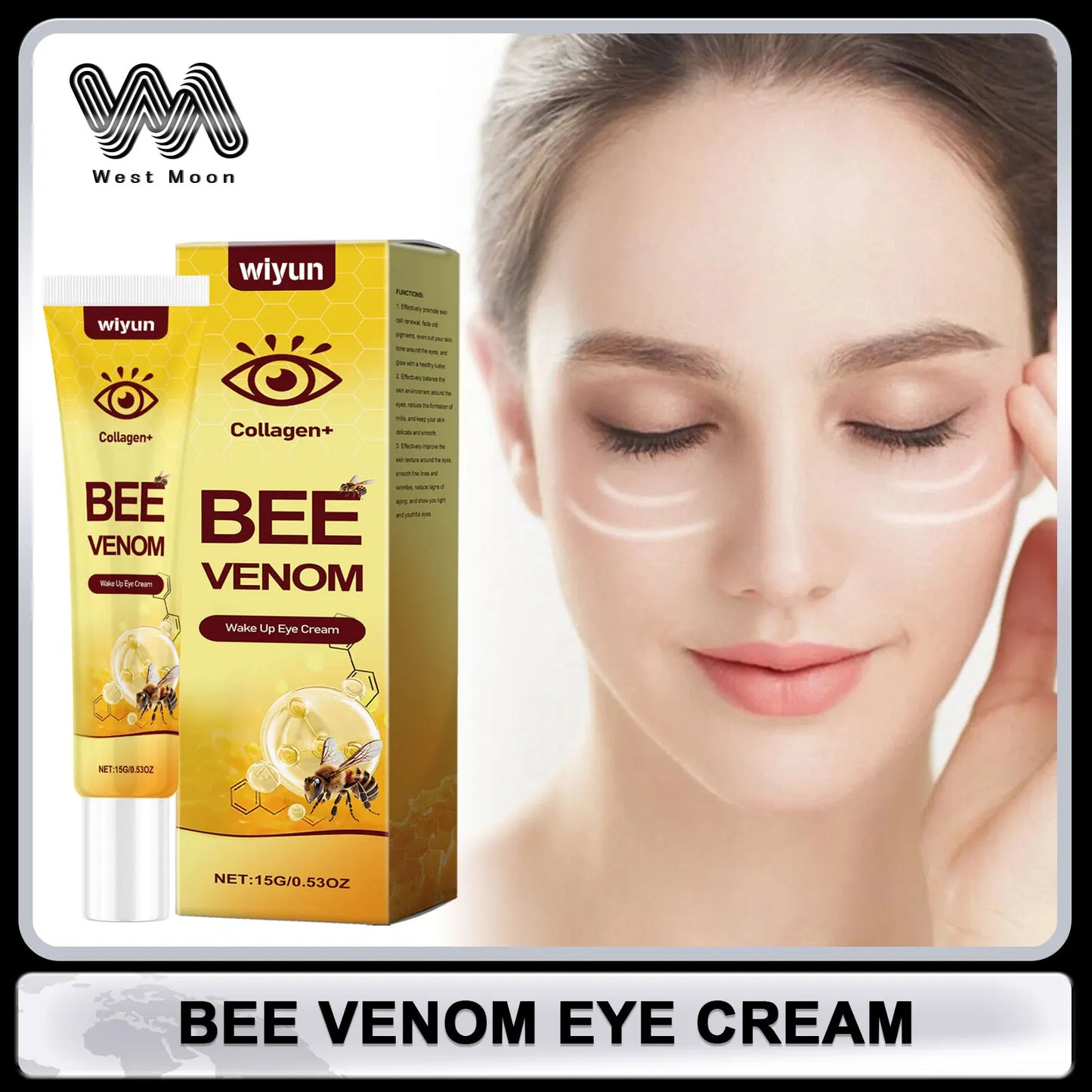 WIYUN Bee Venom Eye Cream – Firming, Brightening & Lifting 15g