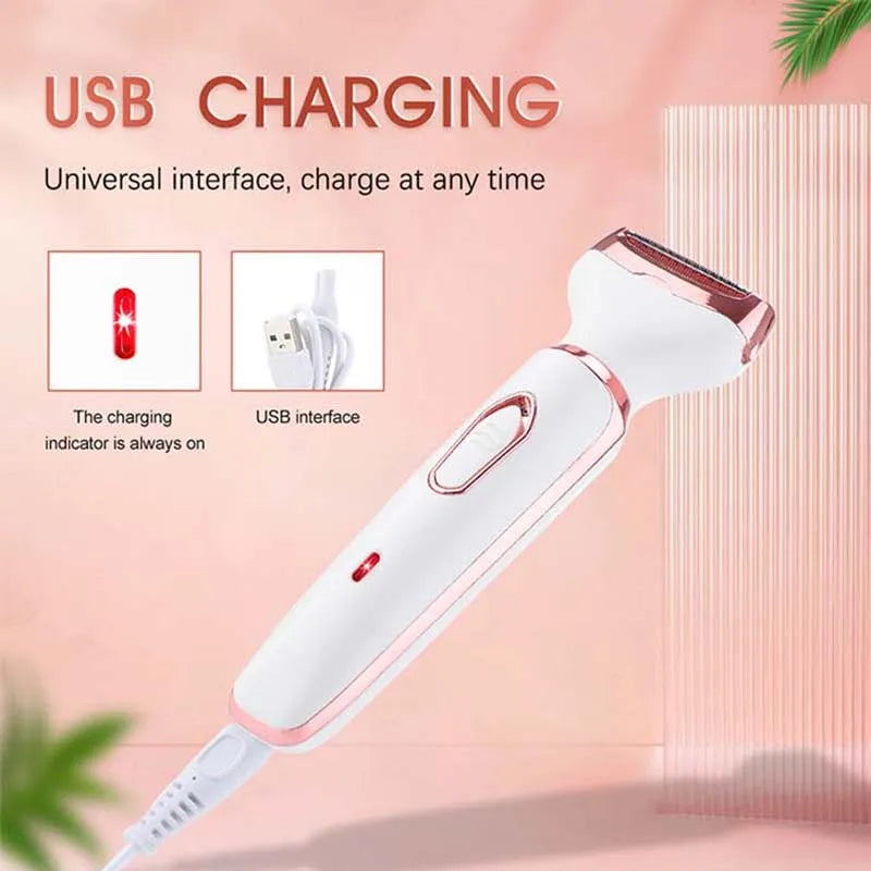4 In 1 Bikini Trimmer Body Epilator Painless Lady Electric Shaver Hair Remover Set Underarm Eyebrow Nose Hair Trimmer Peaceful Pleasures Health and Wellness