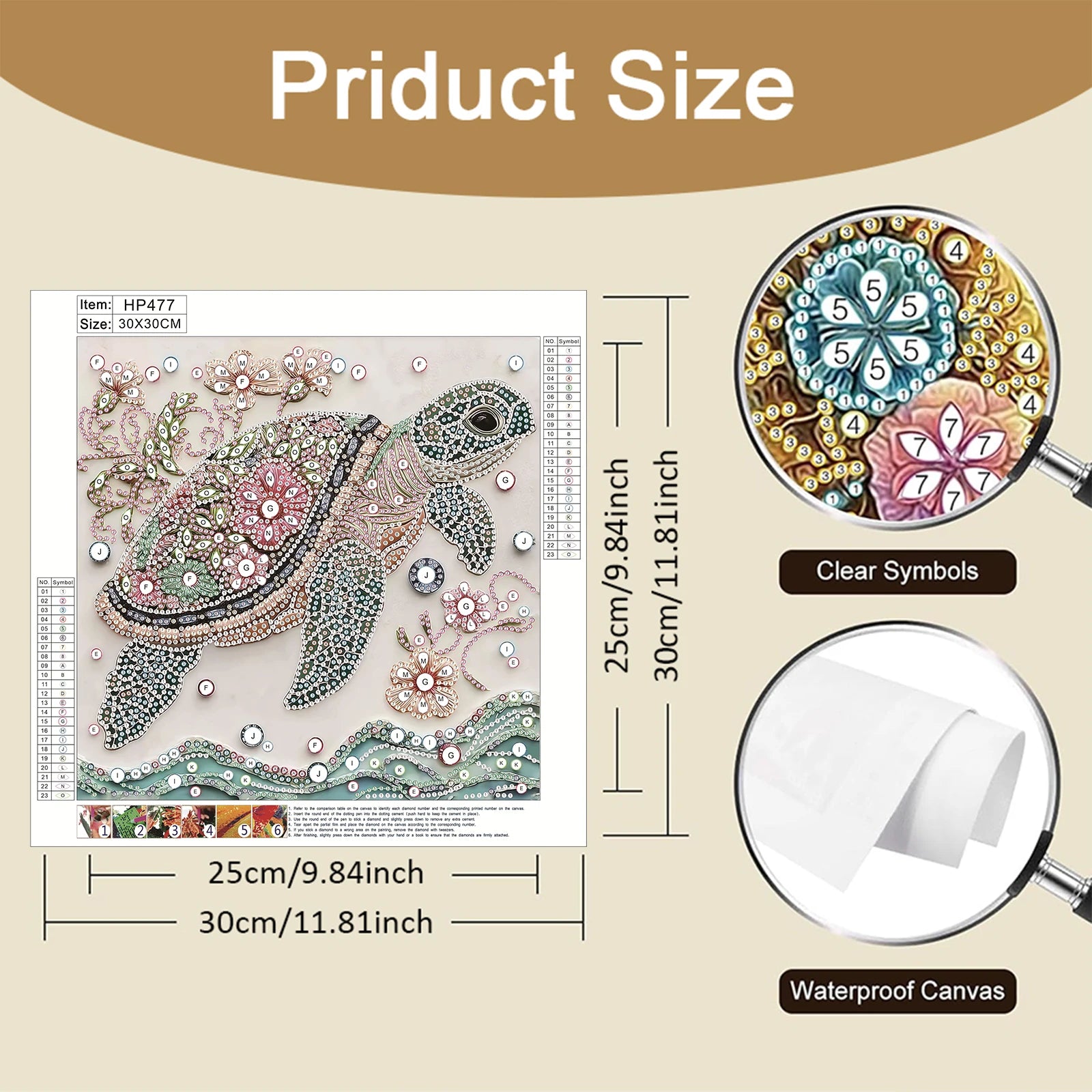 Animals Special Shaped 5D DIY Partial Drill Diamond Art Kit for Adults DIY Gift Home Decor Crystal Diamond Art 11.81 X11.81inch Peaceful Pleasures Health and Wellness
