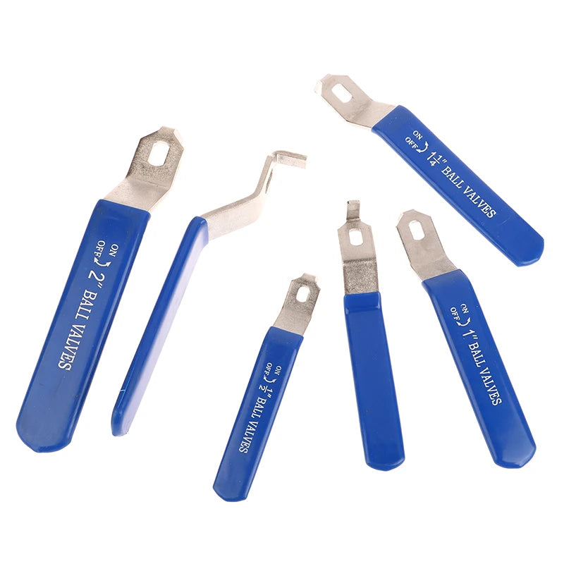 12cm-18.4cm Blue Handle Stainless Steel Ball Valve Handle Accessories Water Pipe Valve Switch Handle Wrench Water Pipe Wrench Peaceful Pleasures Health and Wellness