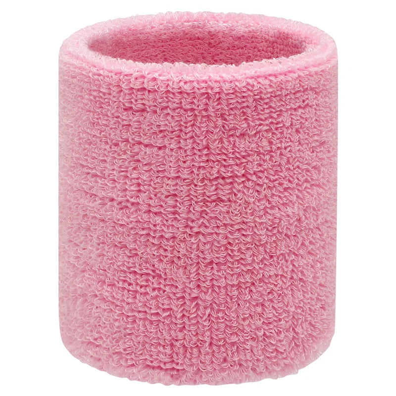 1 pcs Sweat-Absorbing Sports Wrist and Elbow Guard with Towel Wristband - Protector Sweatband Gym Wrist Guard, Fit Up To 100kg Peaceful Pleasures Health and Wellness Pink
