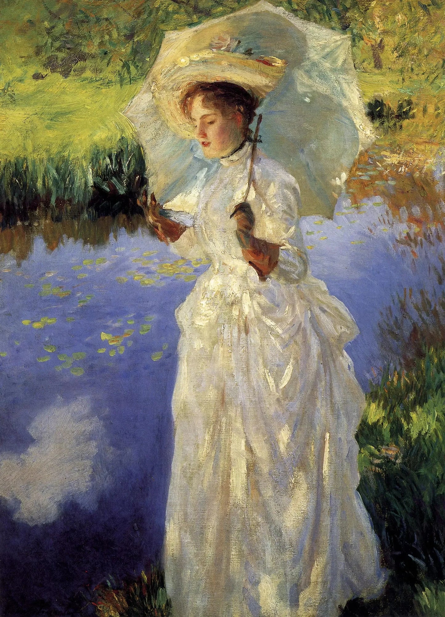 John Singer Sargent Female Portrait Canvas Wall Art Print Canvas Wall Art Print Peaceful Pleasures Health and Wellness 4 50x70cm Unframed