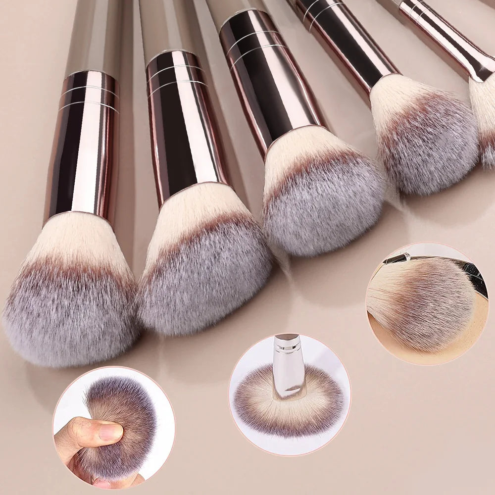 RUNTOIN 20-Piece Professional Makeup Brush Set | Soft & Fluffy
