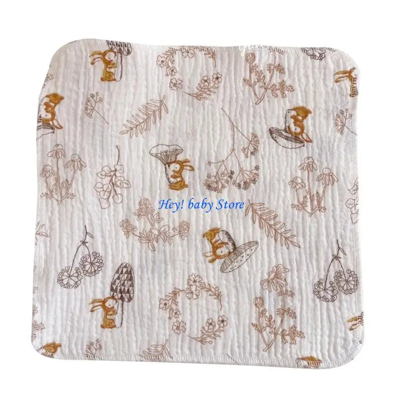 4-Layer Muslin Baby Burp Cloths | Soft Newborn Washcloths
