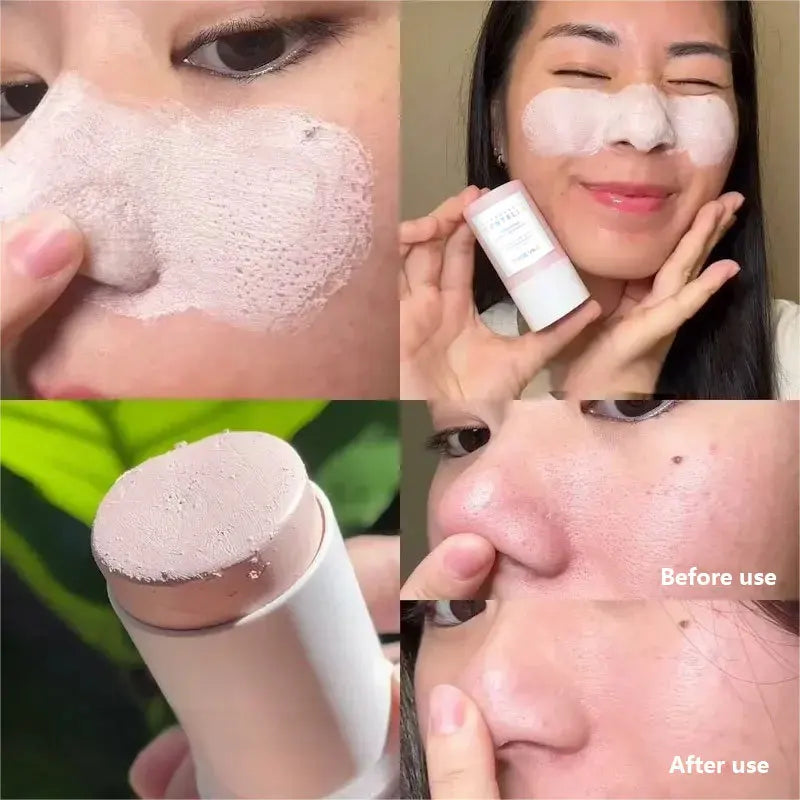 Pink Salt Facial Cleansing Mud Stick Soften Old Keratin Clean Pores Skin Softening Moisturizing Improve Skin Texture Solid Mask Peaceful Pleasures Health and Wellness
