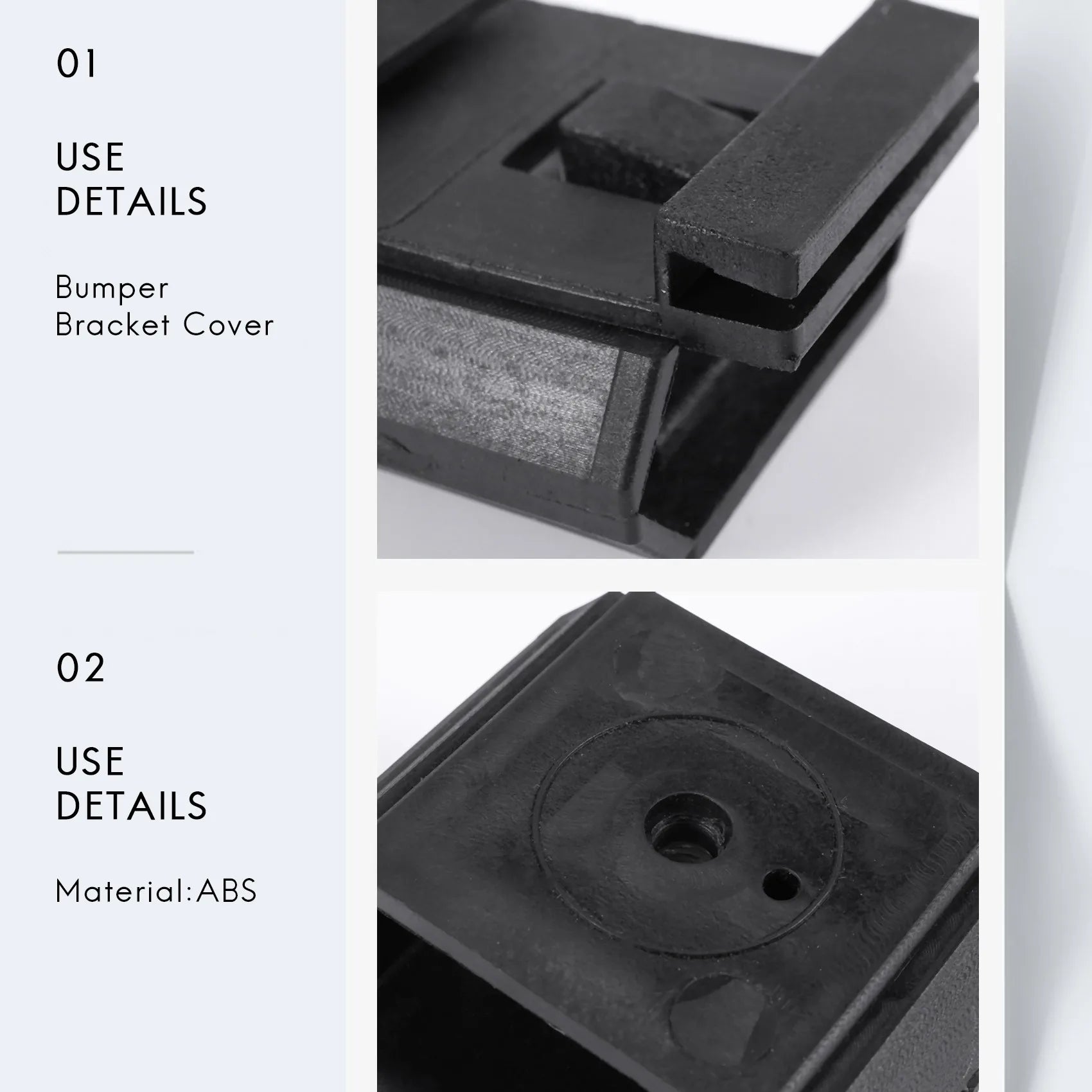 2Pcs Holder Bumper Bracket Cover for Mercedes-Benz W201 2018800114 Peaceful Pleasures Health and Wellness
