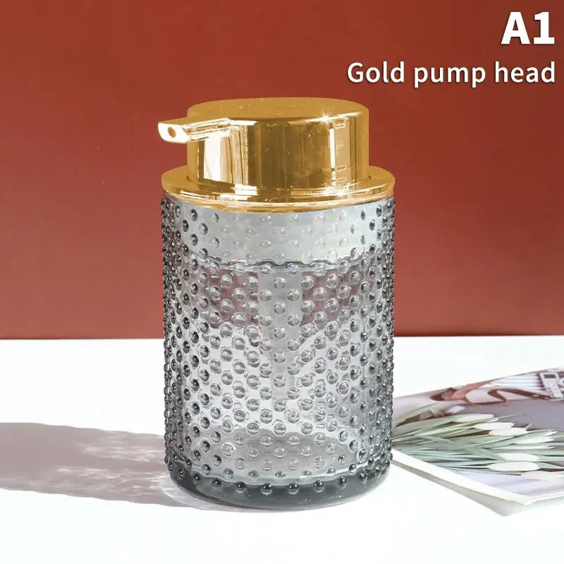 Glass Foaming Soap Dispenser | Stylish Countertop Pump Bottle