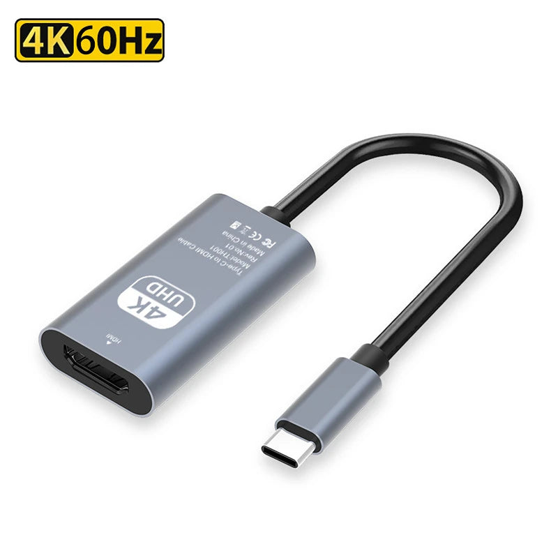 4K 30/60Hz USB C to HDMI Cable Type C Adapter HDTV Converter Cable For iPhone 15 TV Converter MacBook Air iPad Samsung laptop Peaceful Pleasures Health and Wellness 4K 60Hz