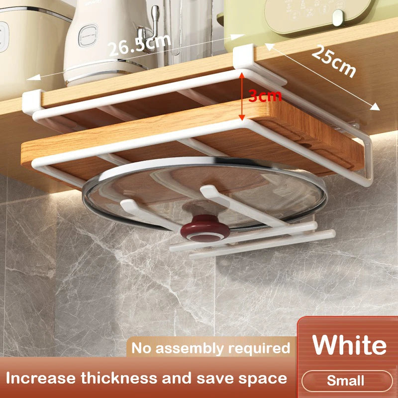 Kitchen Under Cabinet Basket Storage Shelf Cutting Board Rack Kitchen Closet Rack Under Desk Cabinet Office Bathroom Organizers Peaceful Pleasures Health and Wellness 21