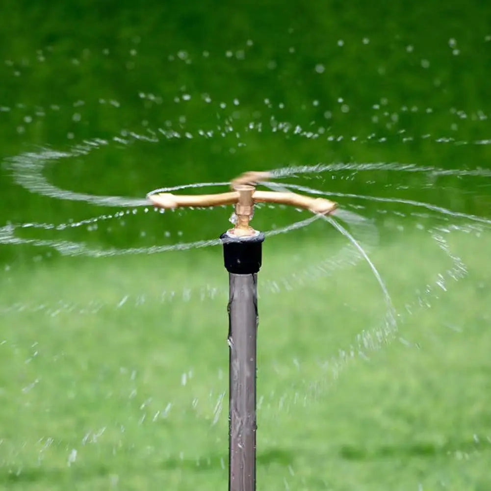 360° Rotating Brass Nozzle 2/3/4 Arms Rotating Sprinkler Head Garden Lawn Irrigation Watering Nozzle For Agriculture Horticultur Peaceful Pleasures Health and Wellness
