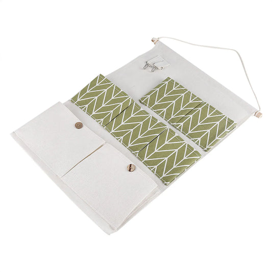 Hanging Storage Bag Hanging Pouch Large Capacity Waterproof Eco-friendly Cotton Linen Bathroom Bedroom for Home Peaceful Pleasures Health and Wellness Default Title