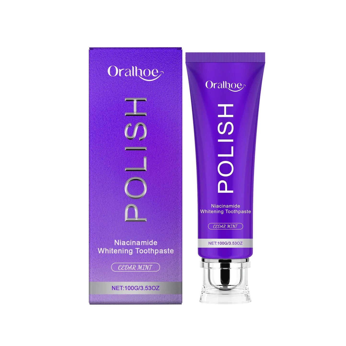Purple Niacinamide Whitening Toothpaste Oral Cleansing Reduce Plaque Alleviate Gum Bleeding Fresh Breath Brightening Toothpaste Peaceful Pleasures Health and Wellness 100g boxed