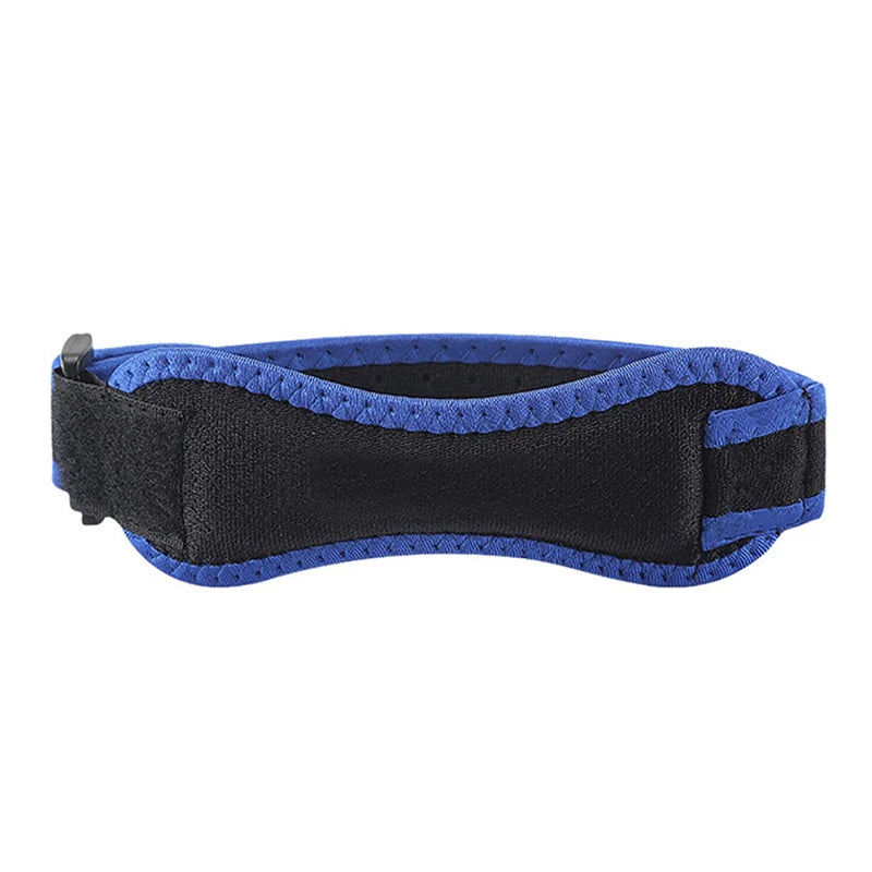 Adjustable Eva Soft Pad Knee Strap Patella Tendon Protector Running Cycling Gym Sports Knee Support Compression Wrap Unisex Pain Peaceful Pleasures Health and Wellness Blue