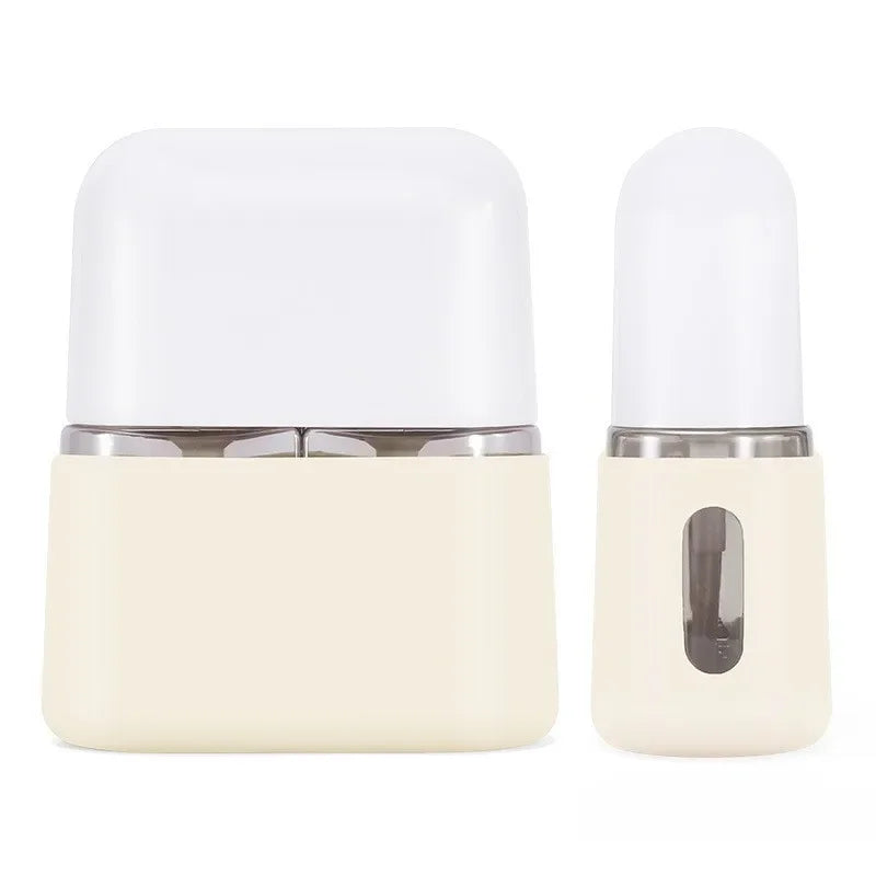 3PCS SET 50ml&100ml Travel Bottle Set Shampoo Shower Gel Hand Soap Cosmetic Moisture Body Empty Bottle Travel Kit Accessories Peaceful Pleasures Health and Wellness 3-in-1 beige