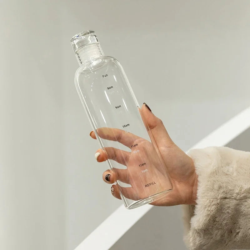 BPA-Free Water Bottle with Time Scale | 500ml & 750ml Sport