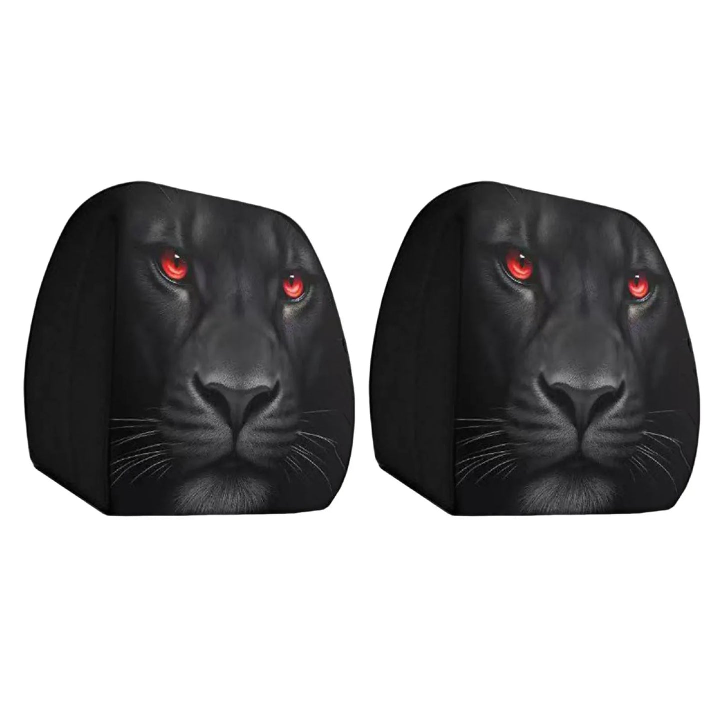 2Pcs Car Print Headrest Cover Lightweight Seat Headrest Protector Washable Stylish Interior Decor for Daily Humorous Decorations Peaceful Pleasures Health and Wellness F 2PC
