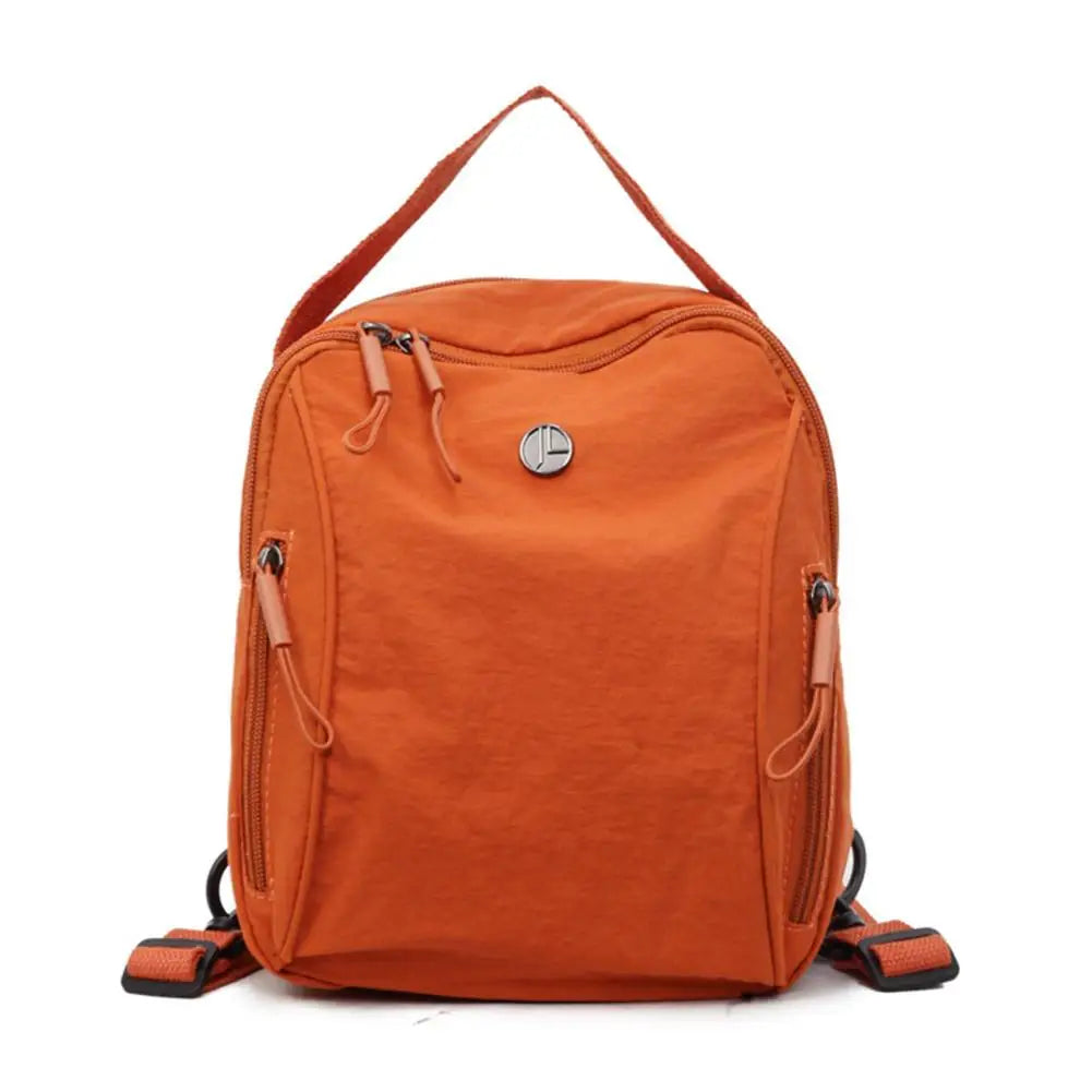 Women's Crinkle Nylon Backpack – Lightweight Waterproof Crossbody